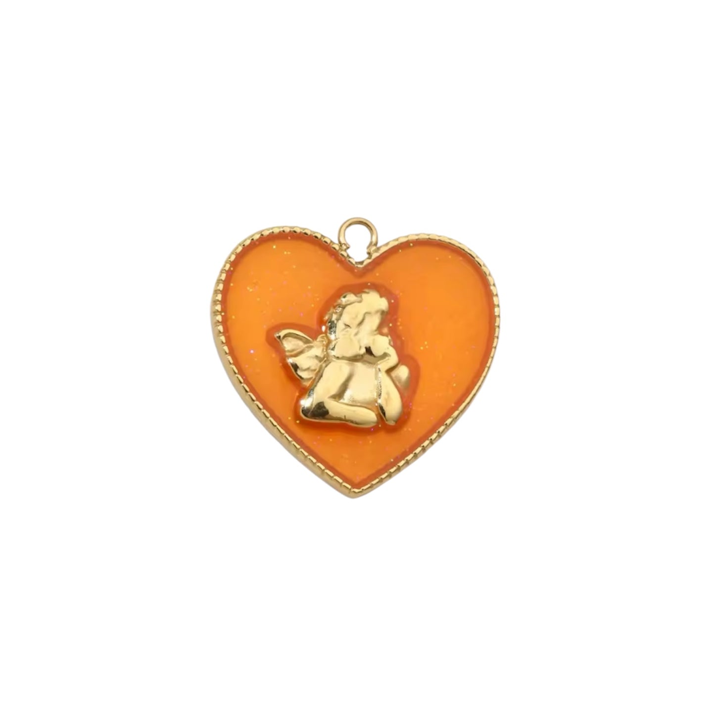Charms ange orange « Jean »