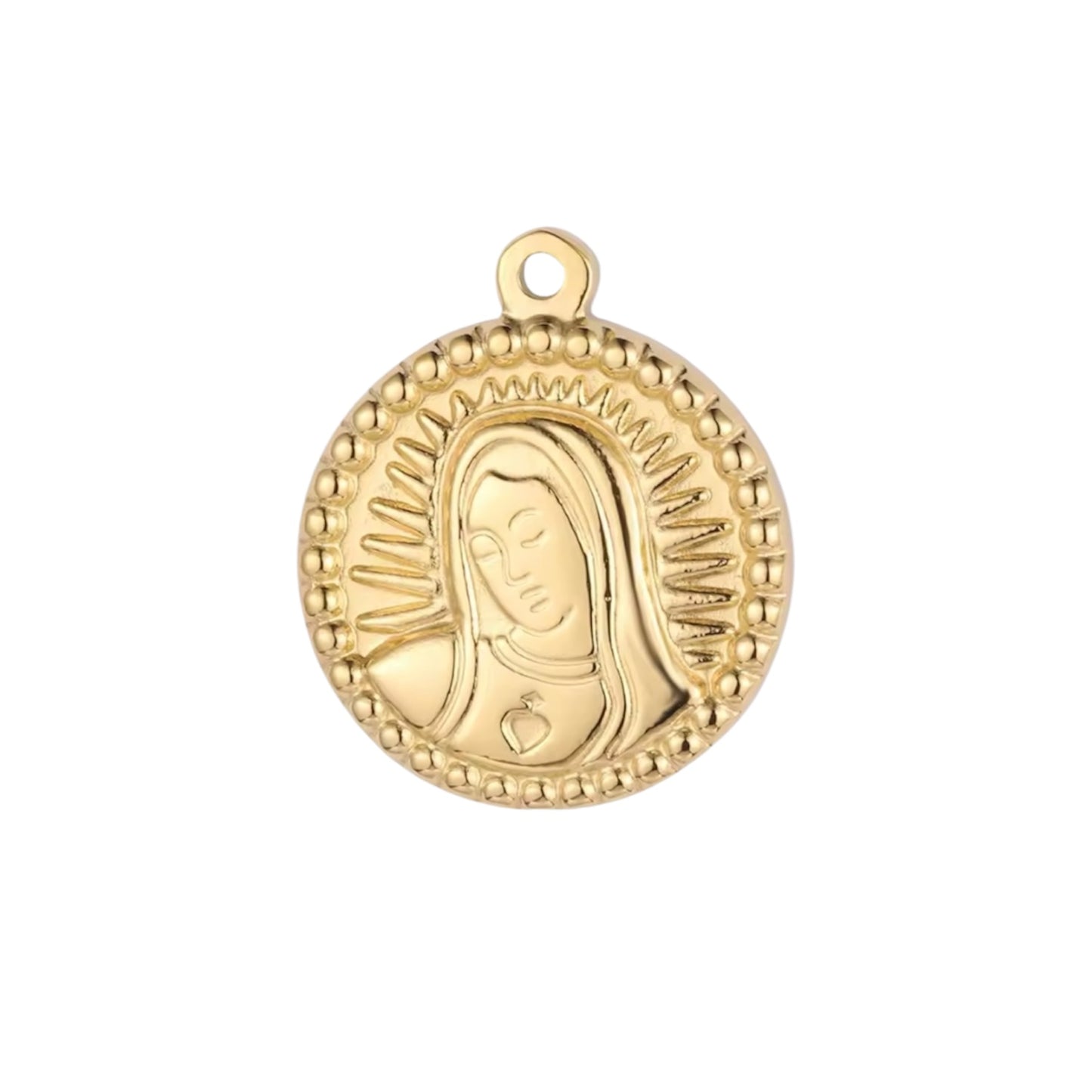 Charms coeur Vierge Marie « Lucienne »