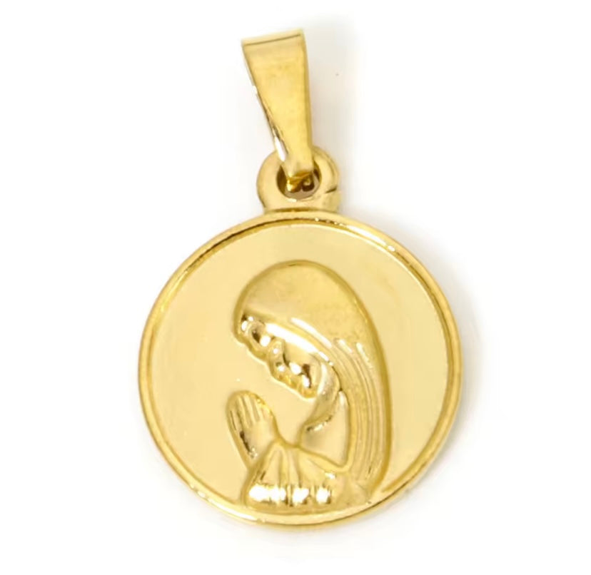 Médaille ronde prière "Maya"