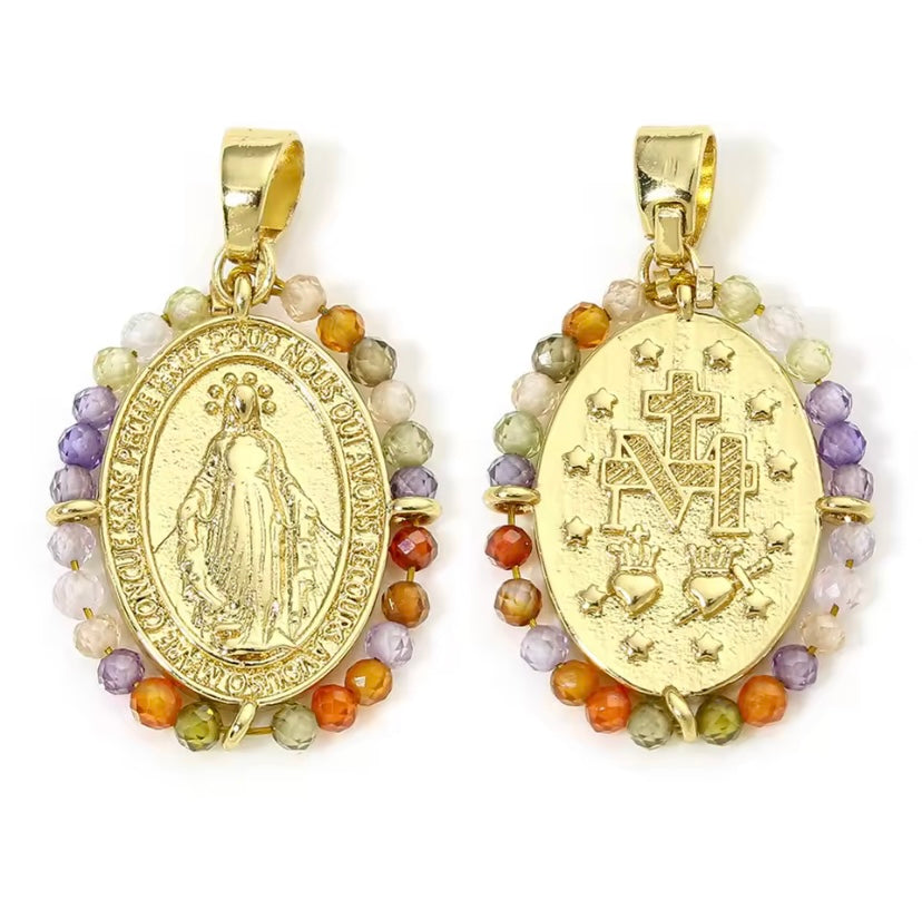 medaille miraculeuse petites perles "Berlin"
