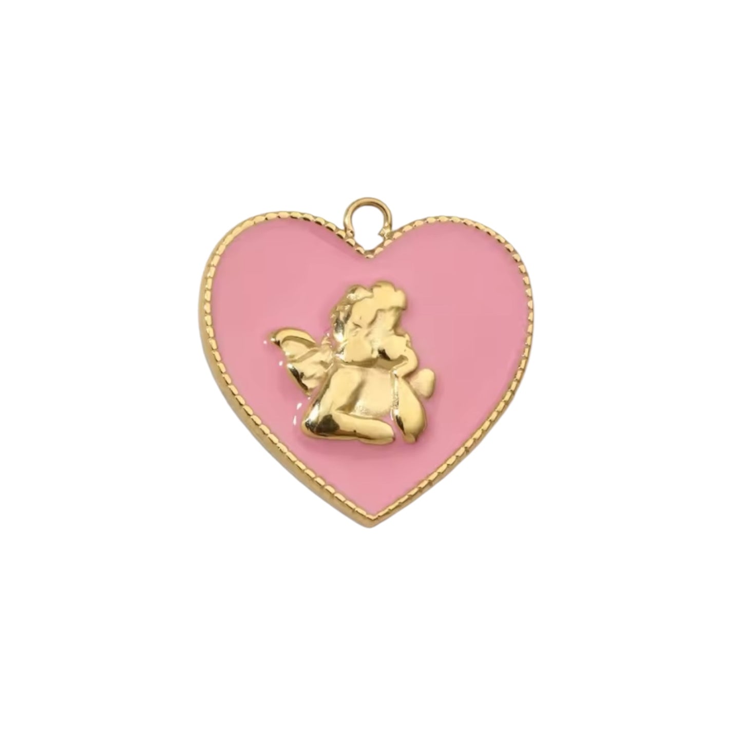 Charms Ange rose « Mathieu »