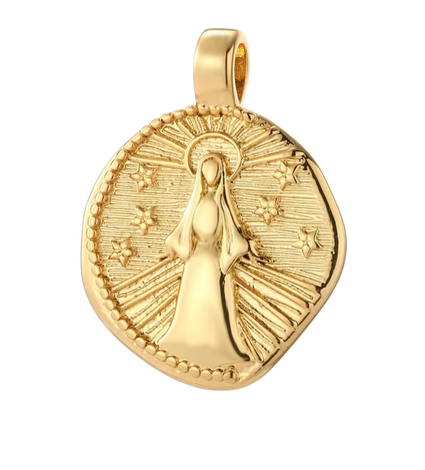 Charms Vierge Marie et étoiles