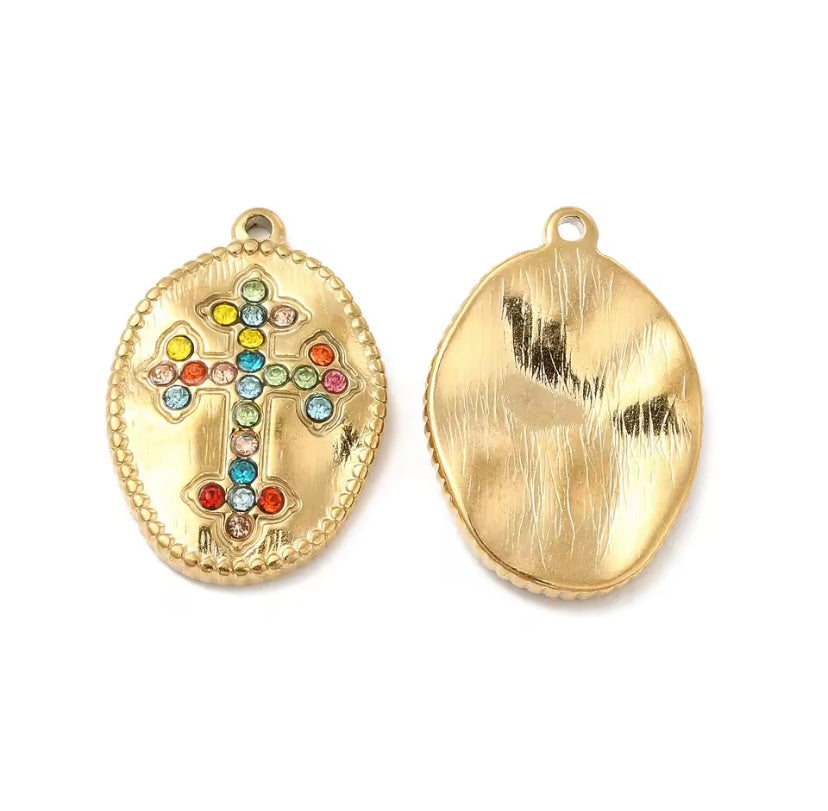 Charms Croix Royal Couleurs "Antoinette"