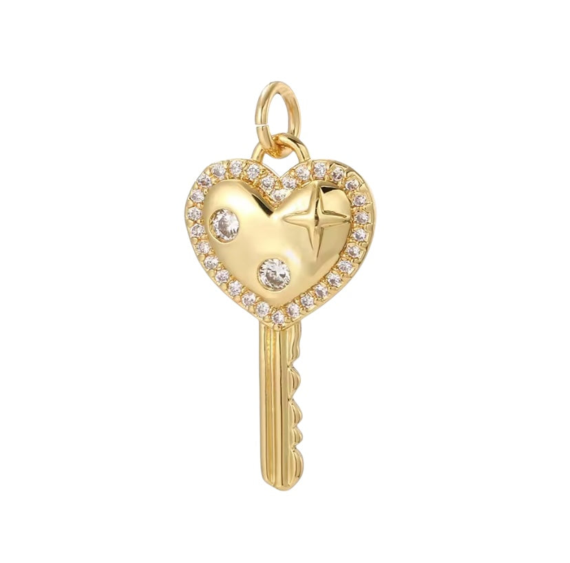 Charms Clef Coeur « Alma »