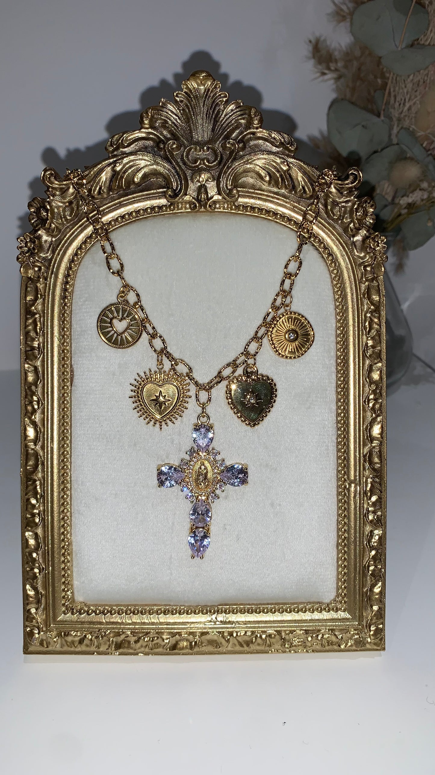 Collier Croix Vierge Marie