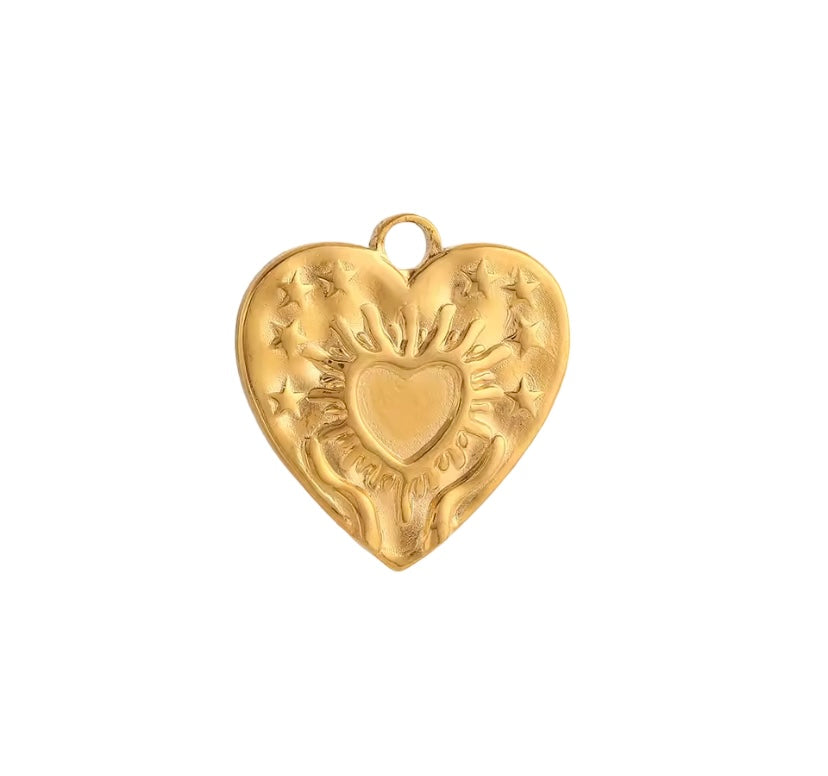 Cœur Or plat "Nini"