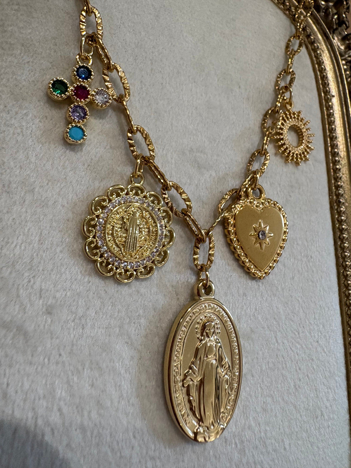 Collier « médaille miraculeuse Marie » 💖